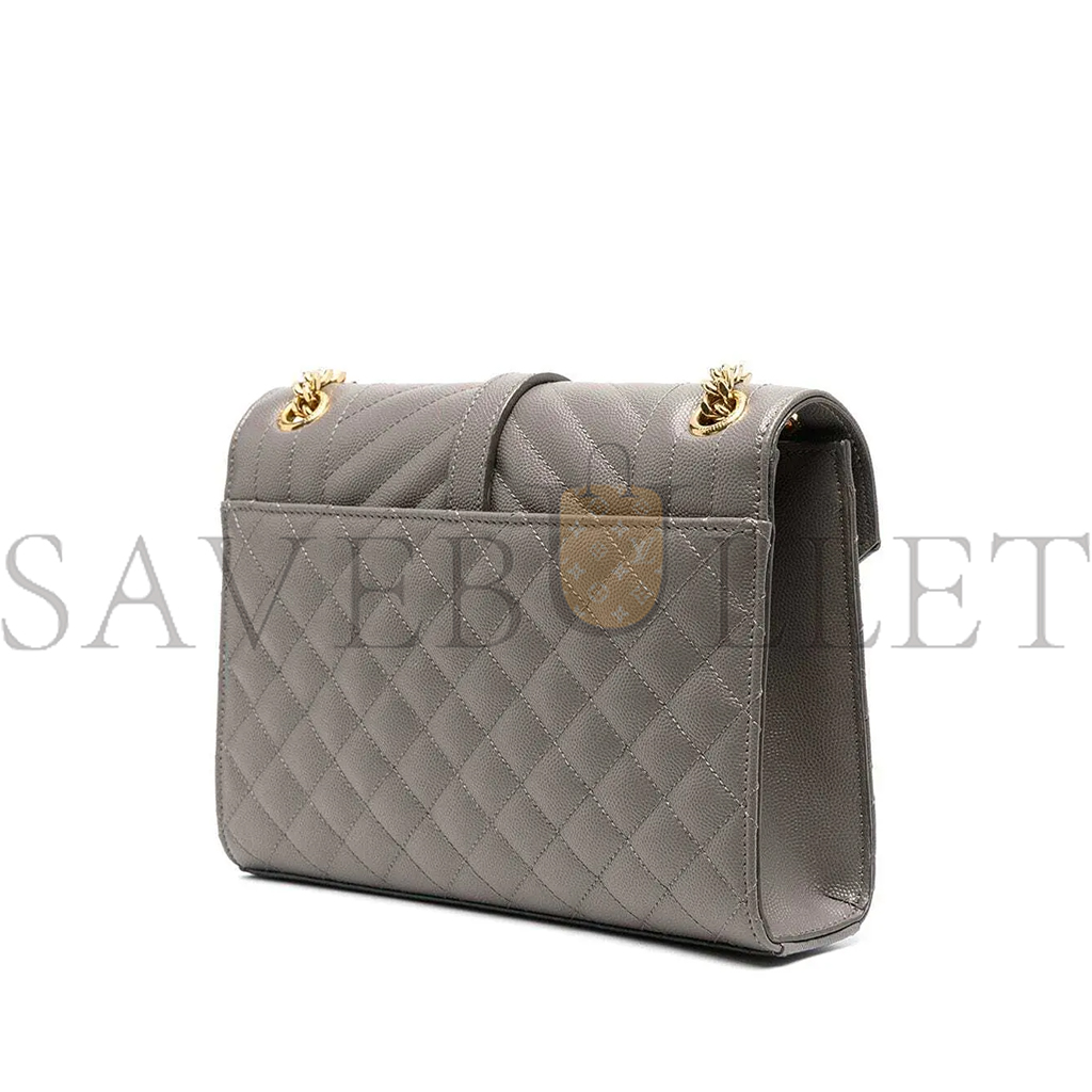 YSL LOULOU MEDIUM YSL SHOULDER BAG IN QUILTED LEATHER 600185BOW911202 (32*22*12cm)